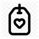 Tag Heart Card Icon