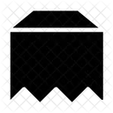 Ripped Bookmark Tag Icon