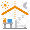 Tag Nacht arbeiten  Symbol