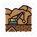 Oberflache Bergbau Ingenieur Symbol