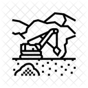 Oberflache Bergbau Ingenieur Symbol
