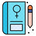 Tagebuch Frauentag Notizbuch Symbol