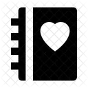 Tagebuch Herz Zeichen Symbol