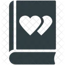 Tagebuch Herzen Schild Symbol