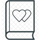 Tagebuch Herzen Schild Symbol