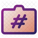 Tag Camera Hashtag Icon