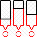 Tagesstatistiken Balkendiagramm Balkengraph Symbol