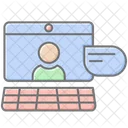 Meeting Logistik Lineares Farbsymbol Icon