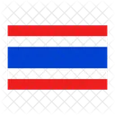 Tailandia Bandera Nacion Icono