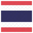 Tailandia Bandera Icono