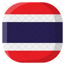 Tailandia Bandera Pais Icono