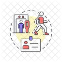 Tailgating Piggybacking Physical Security Icon