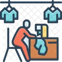 Tailor Cloth Shop Machine Stitch Tailoring Dressmaker Fashion Designer Outfitter Sew Taylor Icon