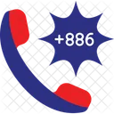 Taiwan Country International Code Icon