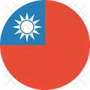 Taiwan Flag World Icon