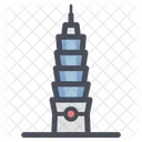 Taiwan Taipei Landmark 101 Building Icon