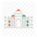 Taj Mahal Monument Building Icône