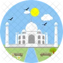 Taj Mahal India Monumentos Icono