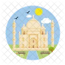 India Landmark Agra Icon