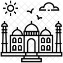 Taj Mahal Marmormausoleum Indische Kultur Symbol