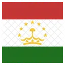 タジキスタン、旗 アイコン
