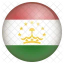 タジキスタン、旗 アイコン
