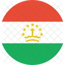 Tajikistan Flag Country Icon