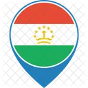 タジキスタン、国旗、世界 アイコン