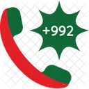 Tajikistan Country International Code Icon