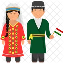Tajikistan Dress Tajikistan Apparel Tajikistan Outfit Icon