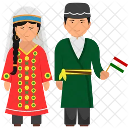 Tajikistan Dress  Icon