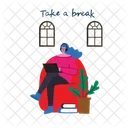 Take A Break Coffee Tea Icon