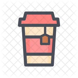 Take away tea Glass  Icon