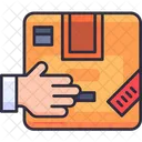 Take Package Cardboard Hand Icon