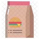 Take Way Paper Bag Food Package Icon