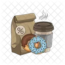 Takeaway Donut Food Icon