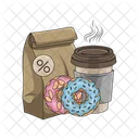 Takeaway Donut Food Icon