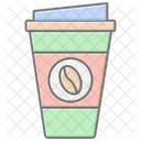 Takeaway Coffee Lineal Color Icon Icon