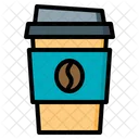 Coffee Cup Takeaway Delivery Street Food Truck Icon