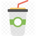 Disposable Glass Juice Icon