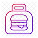 Takeaway Burger Delivery Icon