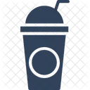 Juice Disposable Glass Straw Icon