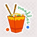 Takeaway Noodles Egg Noodles Chinese Food Icon