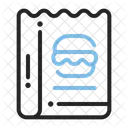Takeout Burger Food Icon