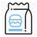 Takeout Burger Food Icon