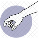Taking Grabbing Fingers Action Icon