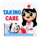 Taking Care Nursing Medical Icon