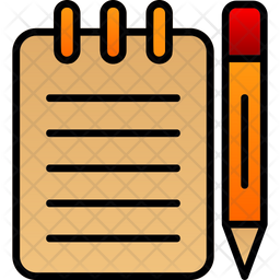 Taking Notes Icon - Download in Gradient Style