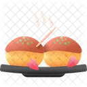 Takoyaki Comida Japones Ícone