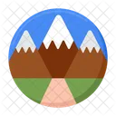 Tal Landschaft Berg Symbol